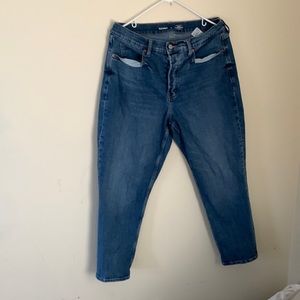Curvy Extra High Waisted Blue Jeans
